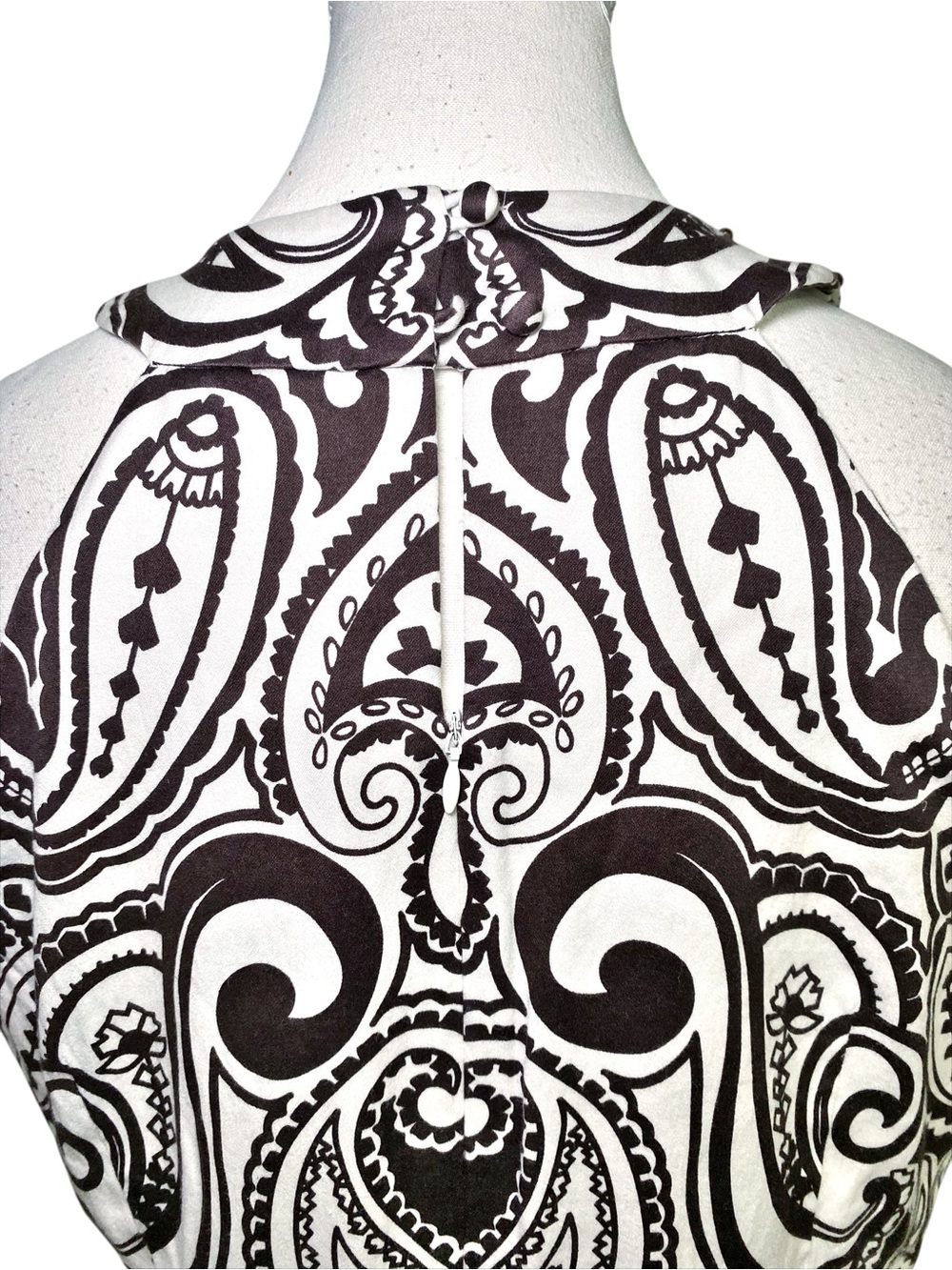 INC International Concepts Boho Beaded Halter Paisley Shift Dress - Picture 7 of 16